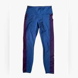 Gaiam Women’s Yoga Pants – Size M – Blue & Burgundy